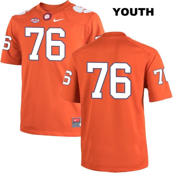 Youth Clemson Tigers #76 Sean Pollard Stitched Orange Authentic Nike No Name NCAA College Football Jersey SNV2746SC